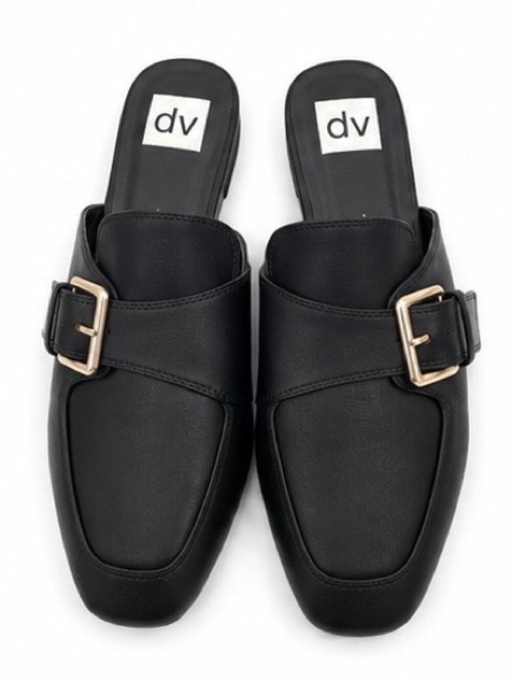 Dolce Vita Black Buckle Mules | Women’s Size 6 | Excellent Used Condition